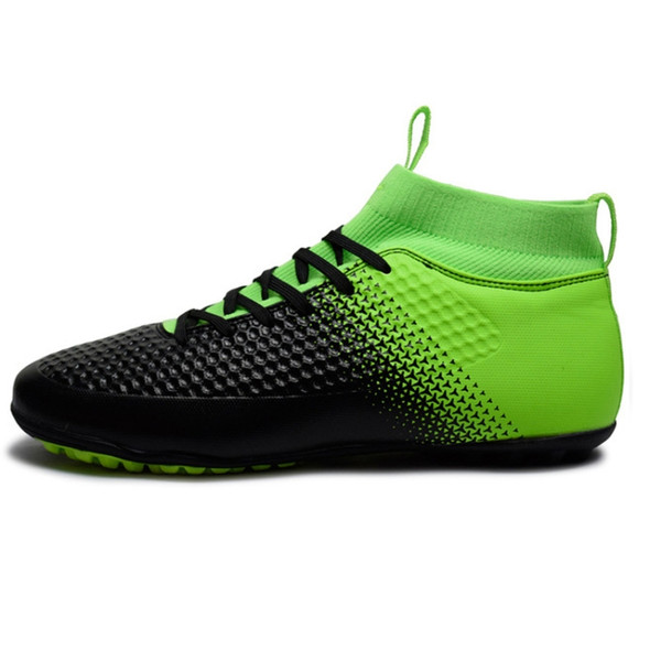 Anti-skid Soccer Training Shoes for Men and Women, Size:44(Green)