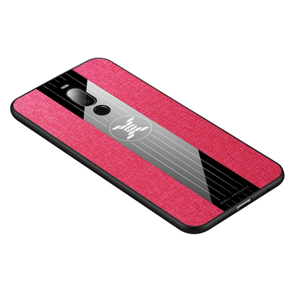 For Meizu Note 8 XINLI Stitching Cloth Texture Shockproof TPU Protective Case(Red)
