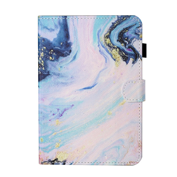 For Samsung Galaxy Tab A 10.5 T590/T595 Coloured Drawing Stitching Horizontal Flip Leather Case with Holder & Card Slot & Sleep / Wake-up Function(Quicksand)