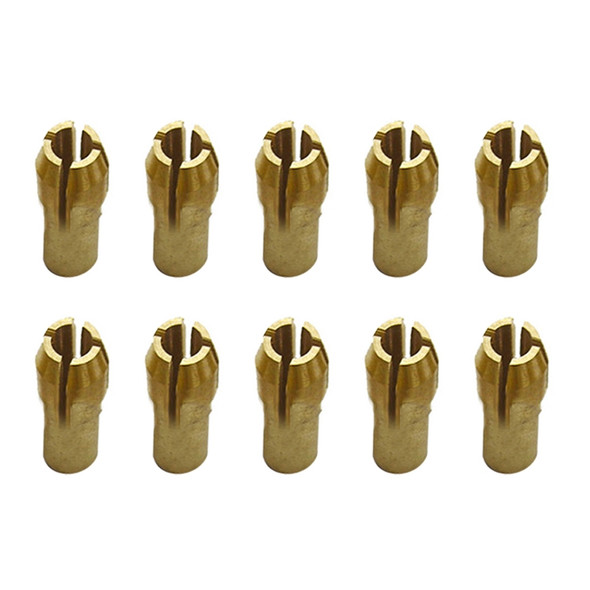 10 PCS Three-claw Copper Clamp Nut for Electric Mill Fittings?Bore diameter: 3.0mm