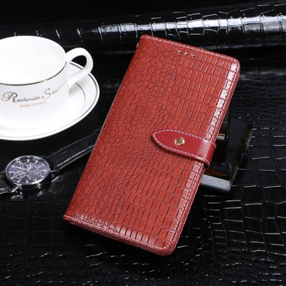 For Meizu M10 idewei Crocodile Texture Horizontal Flip Leather Case with Holder & Card Slots & Wallet(Red)