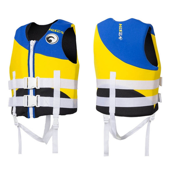 HiSEA L002 Foam Buoyancy Vests Flood Protection Drifting Fishing Surfing Life Jackets for Children, Size: XL(Blue Yellow)