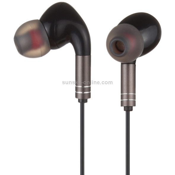 520 8 Pin Interface In-ear Wired Wire-control Earphone with Silicone Earplugs, Cable Length: 1.2m (Coffee)