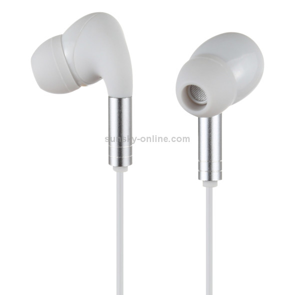 520 3.5mm Plug In-ear Wired Wire-control Earphone with Silicone Earplugs, Cable Length: 1.2m(Silver)