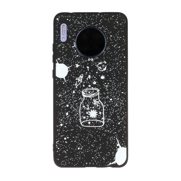 For Huawei Mate 30 Shockproof Stick Figure Pattern Soft TPU Protective Case(Starry Sky)