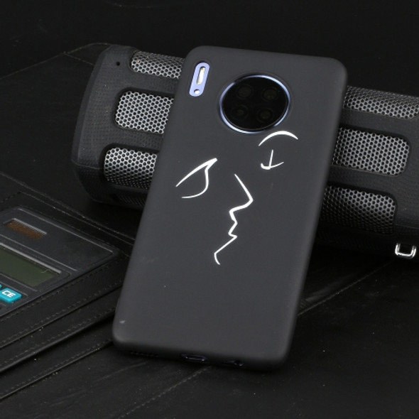 For Huawei Mate 30 Shockproof Stick Figure Pattern Soft TPU Protective Case(Kiss)