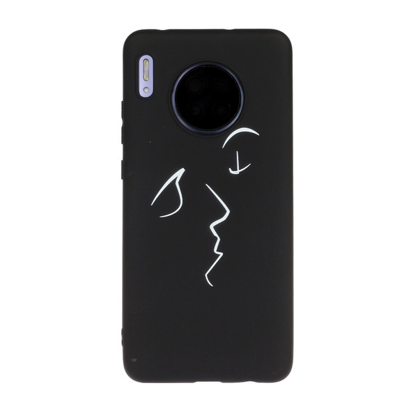 For Huawei Mate 30 Shockproof Stick Figure Pattern Soft TPU Protective Case(Kiss)