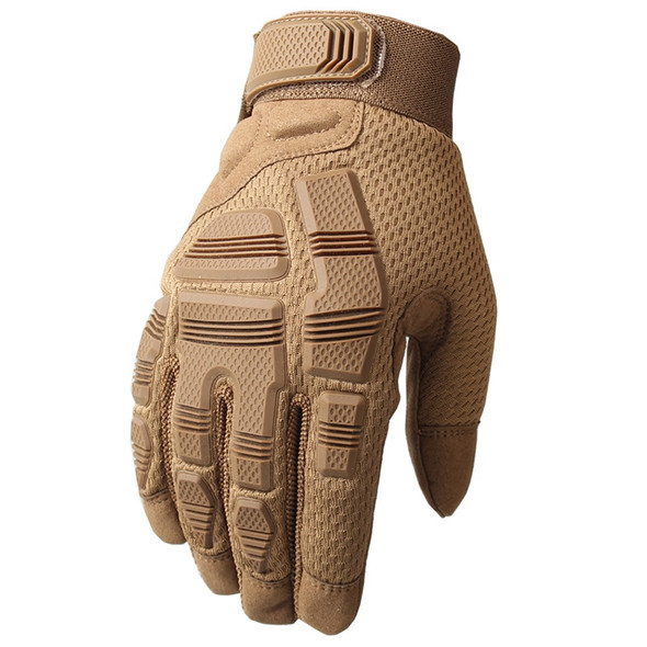 B33 Outdoor Mountaineering Riding Anti-Skid Protective Motorcycle Gloves, Size: XL(Brown)