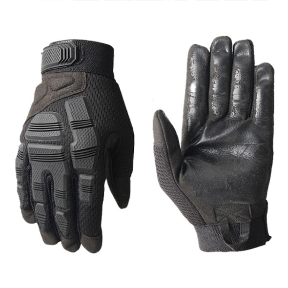 B33 Outdoor Mountaineering Riding Anti-Skid Protective Motorcycle Gloves, Size: M(Black)