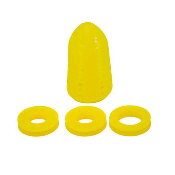 Silicone Hookah Silencer Diffuser Filter Shisha Muffler(Yellow)