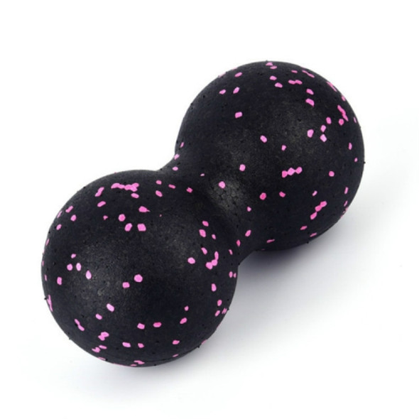 EVA Peanut Shape Yoga Ball Massage Loosen Up Muscle Fascia Ball(Black Pink)