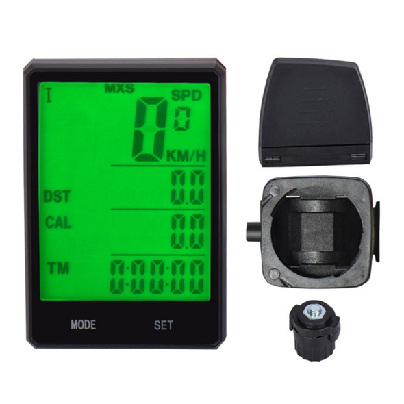 2.8 inch English Wireless Waterproof Cycle Computer LCD Odometer Speedometer