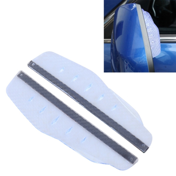 1 Pair 3R-2156 Universal Car Rearview Mirror Rain Blades Mirror Eyebrow Rain Cover (Transparent)