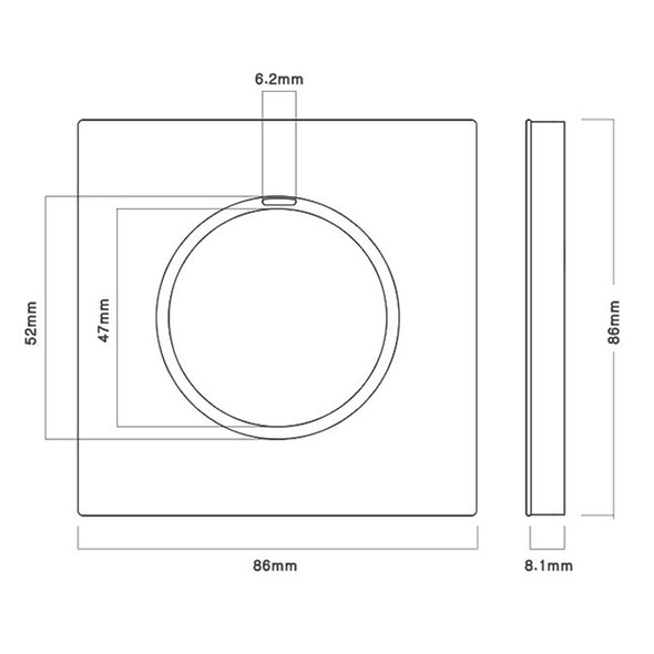 86mm Gray Aluminum Wire Drawing LED Switch Panel, Style:TV-Computer Socket