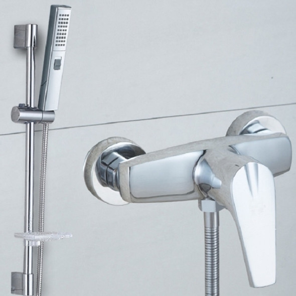 Bathroom Mixing Valve Shower Hot And Cold Water Faucet, Specification: Valve+Hand Spray+Hose+Lift Rod