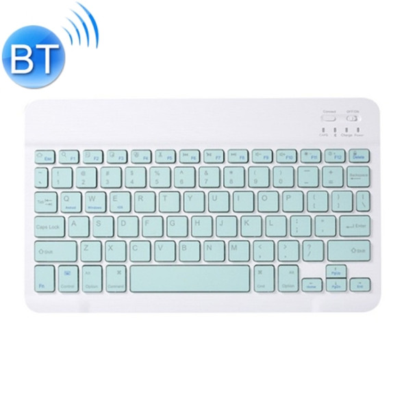 Universal Ultra-Thin Portable Bluetooth Keyboard and Mouse Set For Tablet Phones, Size:7 inch(Green Keyboard)