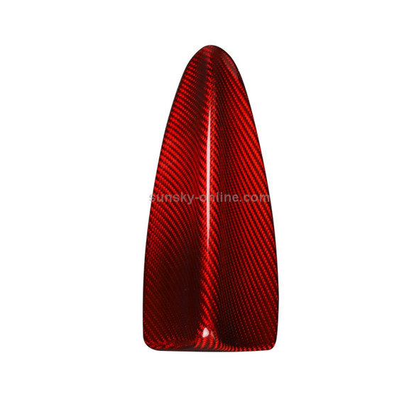 Car Carbon Fiber Antenna Decorative Cover for BMW 5 Series E60 2003-2010, E Style (Red)