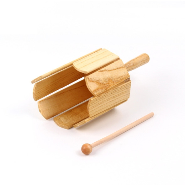 Wooden Eight-tone Tube Octave Percussion Instrument Children Music Teaching Aid Diameter: 11cm