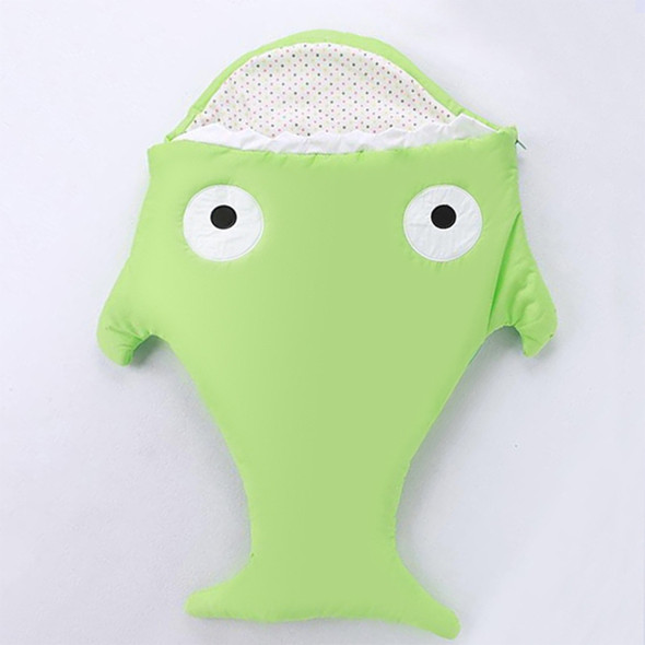 Cute Shark Style Baby Sleeping Clothing Bag for 0-6 Month Baby, Size: 85cm x 53cm(Green)