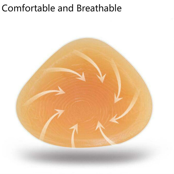 Triangular Concave Bottom Silicone Prosthesis Breast Postoperative Compensatory Breast, Size:600g(Complexion)