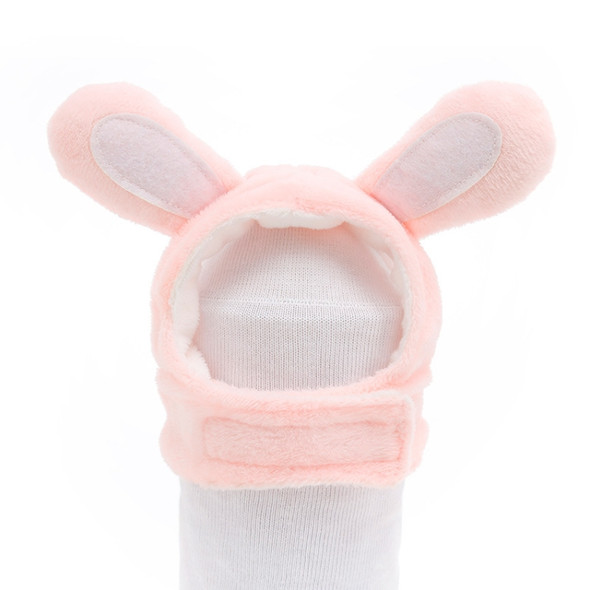 4 PCS Soft Cat Headgear Cat Dog Cross Dress Pet Hat, Size: XS(Pink Rabbit)