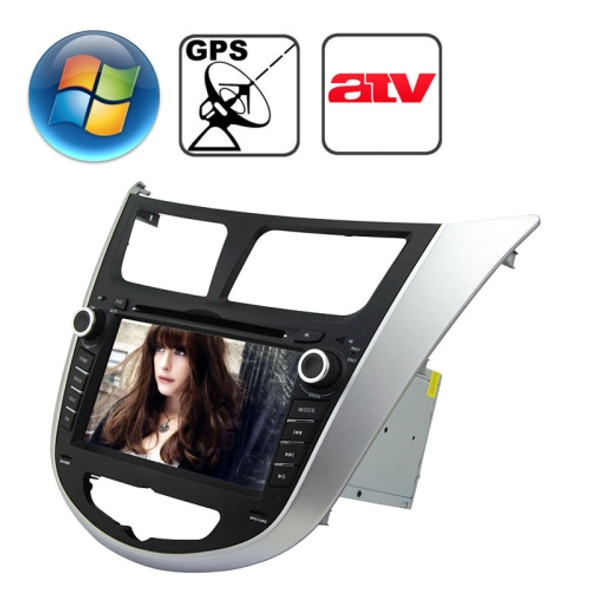 Rungrace 7.0 inch Windows CE 6.0 TFT Screen In-Dash Car DVD Player for Hyundai Verna with Bluetooth / GPS / RDS / ATV