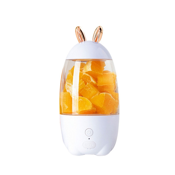 Portable Household Electric Student Multi-function Juicer Rechargeable Juice Fryer(White)