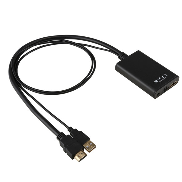 HDMI to HDMI + 3.5mm Audio + SPDIF 4K x 2K 3D Converter, Support Power Supply