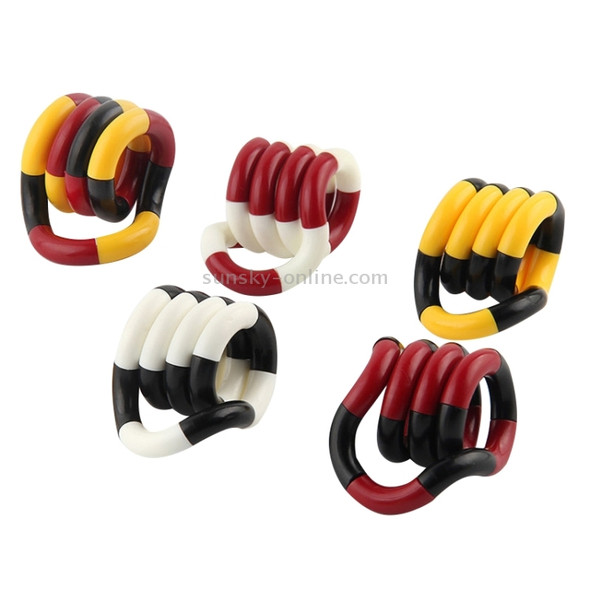 Most Popular Flexible Twisted Ring Decompression Toy Relief Autism Toy, Random Color Delivery