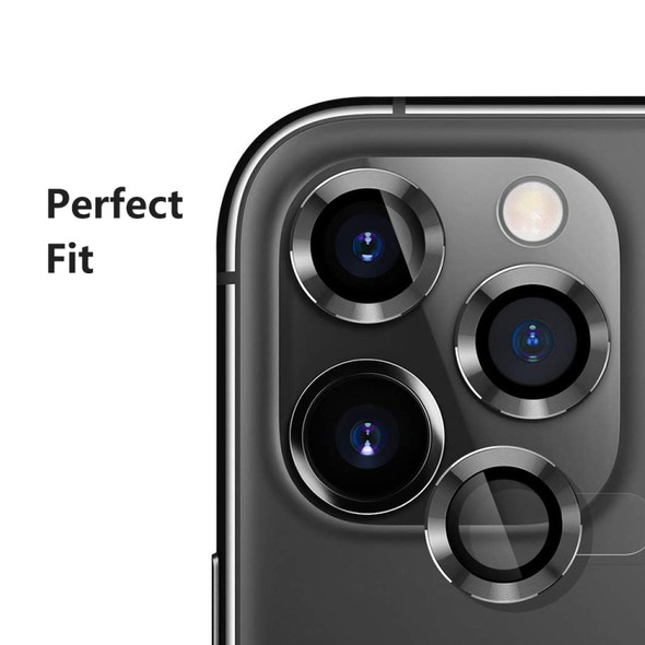 ENKAY Hat-Prince 3 PCS For iPhone 11 Pro / 11 Pro Max Aluminium Alloy + Tempered Glass Camera Lens Cover Full Coverage Protector(Gold)