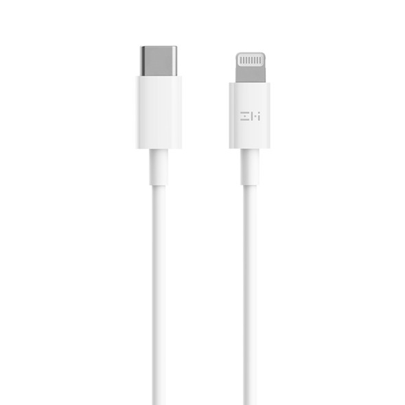 Original Xiaomi ZMI Type-C / USB-C to 8 Pin Charging Cable, Length: 1m (White)