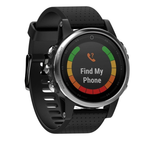 Quick Removable Silicone Wrist Strap for Fenix 5S 20mm(Black)