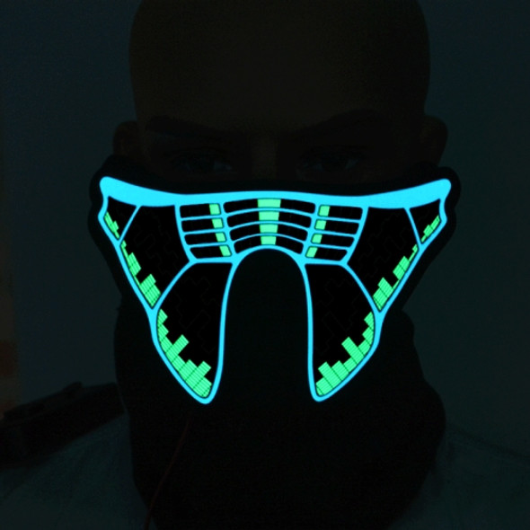 FG-MA-013 Halloween Mask Voice Control LED Cold Light Terror Cosplay Mask