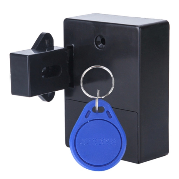 T3 ABS Magnetic Card Induction Lock Invisible Bilateral Open Cabinet Door Lock (Black)