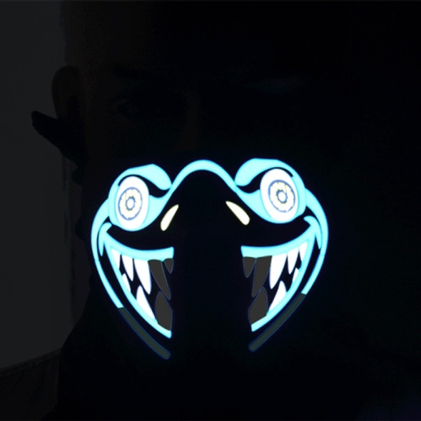 FG-MA-027 Halloween Mask Voice Control LED Cold Light Terror Cosplay Mask