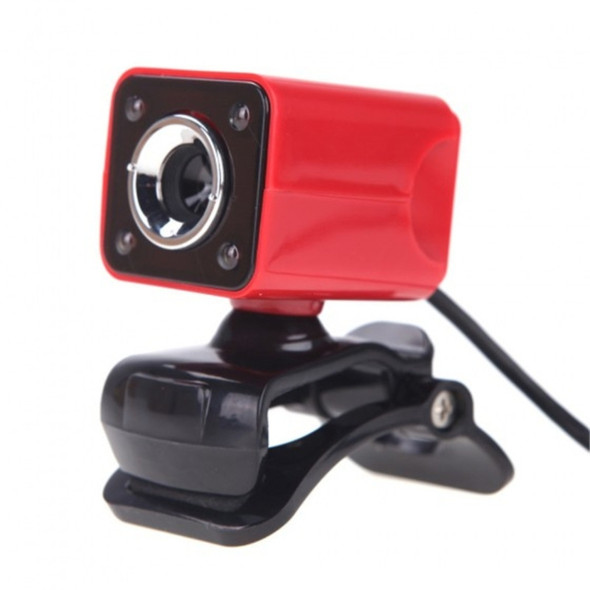 A862 360 Degree Rotatable 12MP HD WebCam USB Wire Camera with Microphone & 4 LED lights for Desktop Skype Computer PC Laptop, Cable Length: 1.4m
