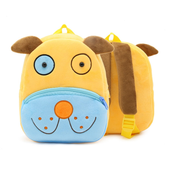 Kids 3D Animal Velvet Backpacks Children Cartoon Kindergarten Toys Gifts School Bags(Dog)