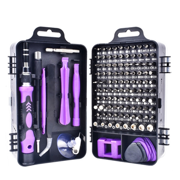 115 in 1 Precision Screw Driver Mobile Phone Computer Disassembly Maintenance Tool Set(Purple)