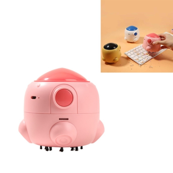 Portable Handheld Small Rocket Vacuum Cleaner Creative Student Desktop Stationery USB Mini Vacuum Cleaner(Pink)