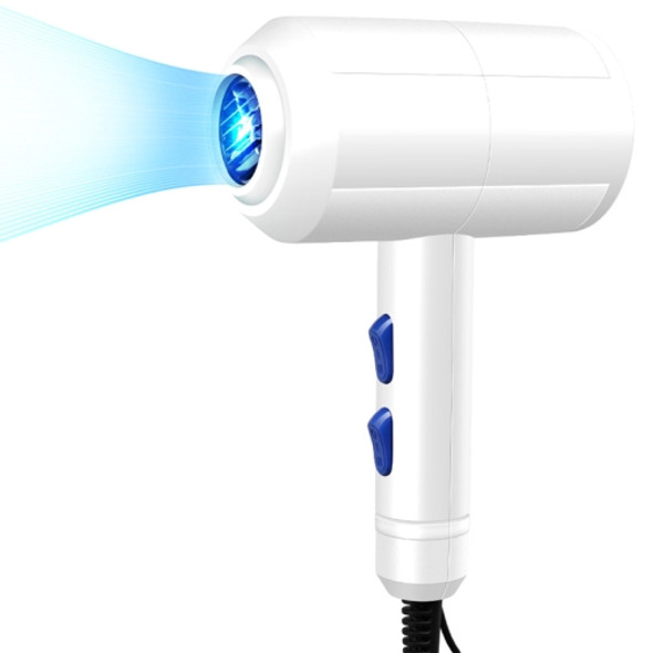 Home Student Dormitory Negative Ion Hair Care Hammer Hair Dryer, CN Plug(White)