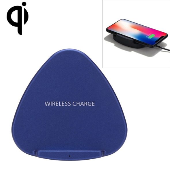 QK11 10W ABS + PC Fast Charging Qi Wireless Charger Pad, For iPhone, Galaxy, Huawei, Xiaomi, LG, HTC and Other QI Standard Smart Phones(Blue)