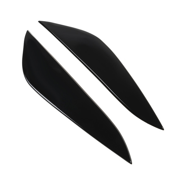 Car Smooth Surface Headlight Eyebrow for Tesla Model 3(Black)