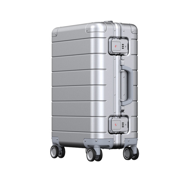 Original Xiaomi LXX10RM 20 inch Universal Wheel Metal Suitcase Luggage Travel Trolley Case(Silver)