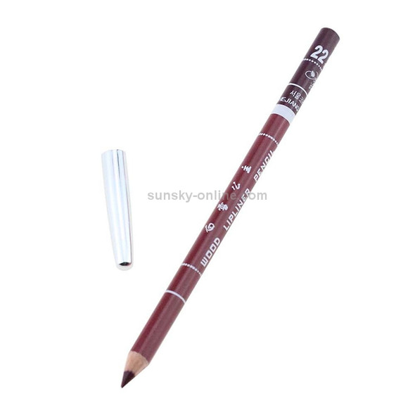 3PCS Professional Wood Waterproof Lady Charming Lip Liner Contour Makeup Lipstick Tool(22)