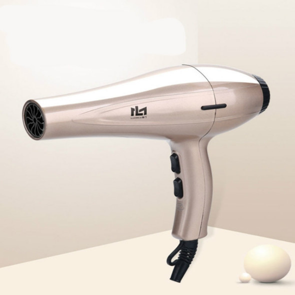 High-power 3200 Wind Power Negative Ion Hair Salon Hot and Cold Hair Dryer, CN Plug(Champagne)