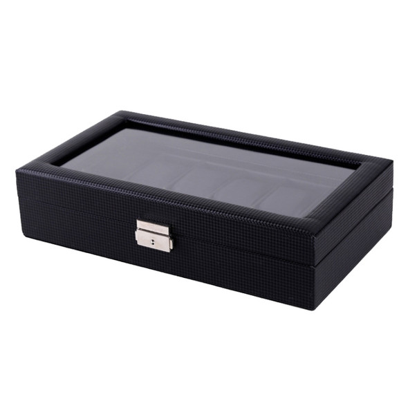 Woven Pattern PU Leather Watch Box Jewelry Storage Display Box, Colour: 12 Bits