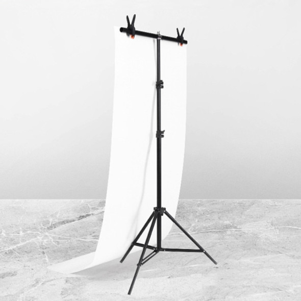 70x200cm T-Shape Photo Studio Background Support Stand Backdrop Crossbar Bracket Kit with Clips, No Backdrop