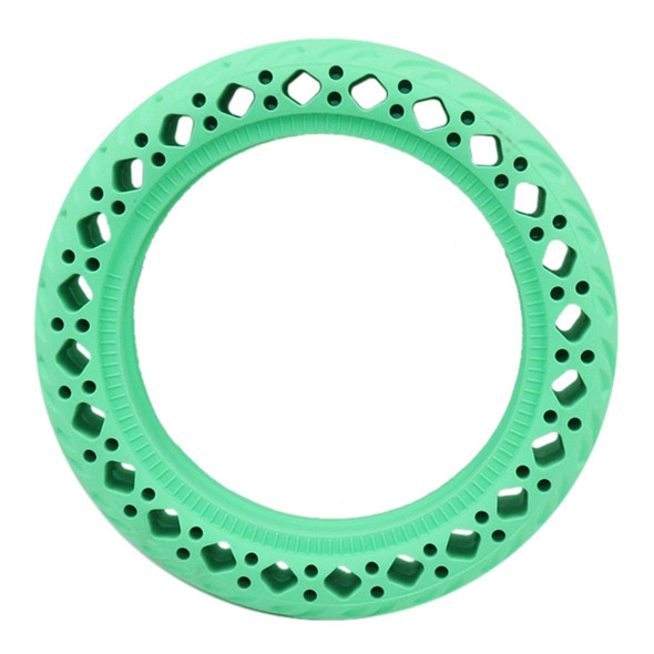 8.5 inch Electric Scooter Wear-resistant Shock-absorbing Decorative Pattern Tire Honeycomb Solid Tire, Suitable for Xiaomi Mijia M365(Green)