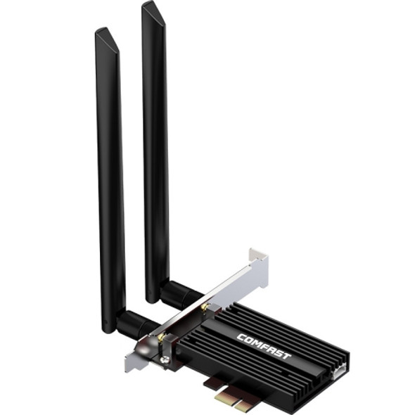 COMFAST Gaming Game 3000Mbps Gigabit Dual-Frequency Wireless Desktop Computer PCIE Wireless Network Card, Coverage: AX200 PRO