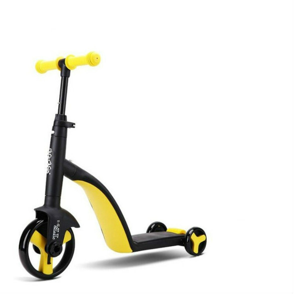 nadle FoldableThree-wheeled Three-mode Balance Bicycle Child Scooter(Yellow)